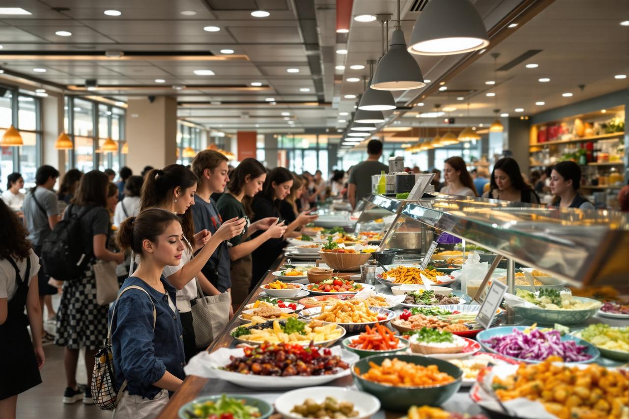 吃瓜入口 - 某大学食堂"黑暗料理"走红网络,学生排队打卡成为新潮流 某大学食堂"黑暗料理"走红网络,学生排队打卡成为新潮流